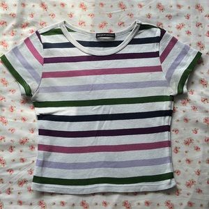 Cropped Striped Shirt